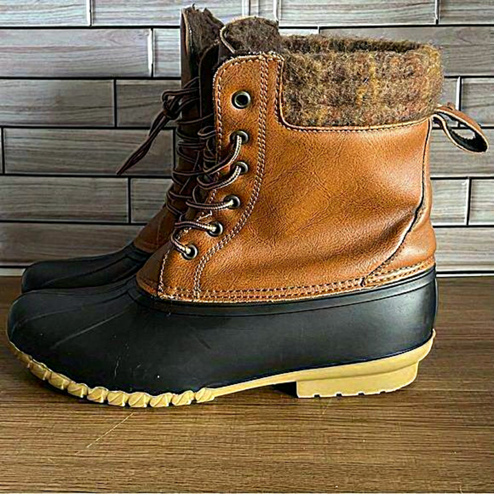 Magellan Boots Outdoors Women’s Duck‎ Size 9 lace up above ankle black brown